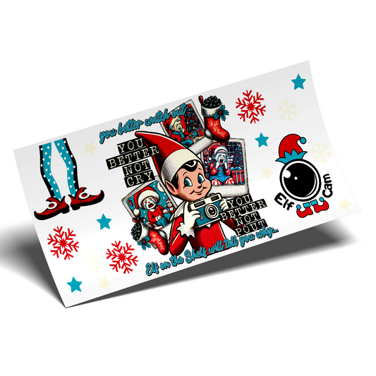Cup Wrap Sticker - UV DTF Elf Camera