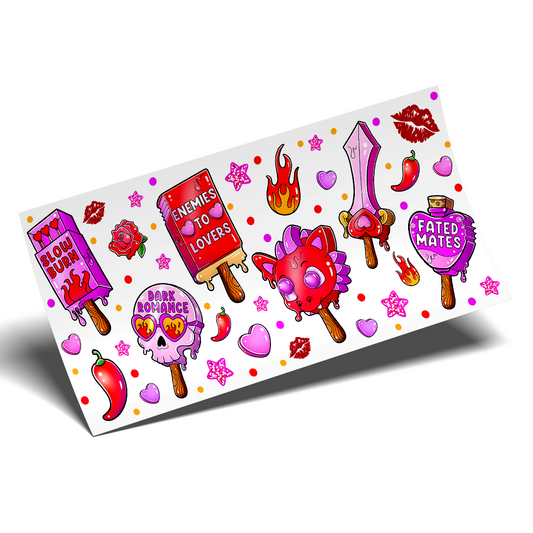 UV DTF Wrap Stickers - Popsicle Dark Romance