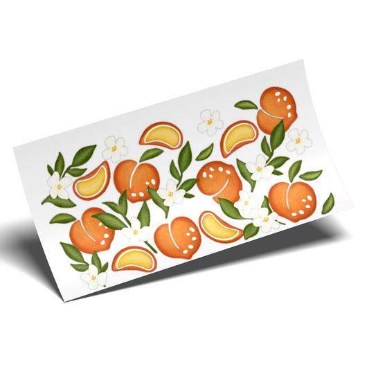 Cup Wrap Sticker - UV DTF Peaches summer