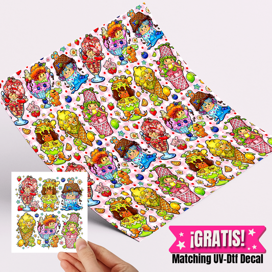 High Quality Printed Adhesive Vinyl – Permanent Finish 12x12" SS / Free Uvdtd decal