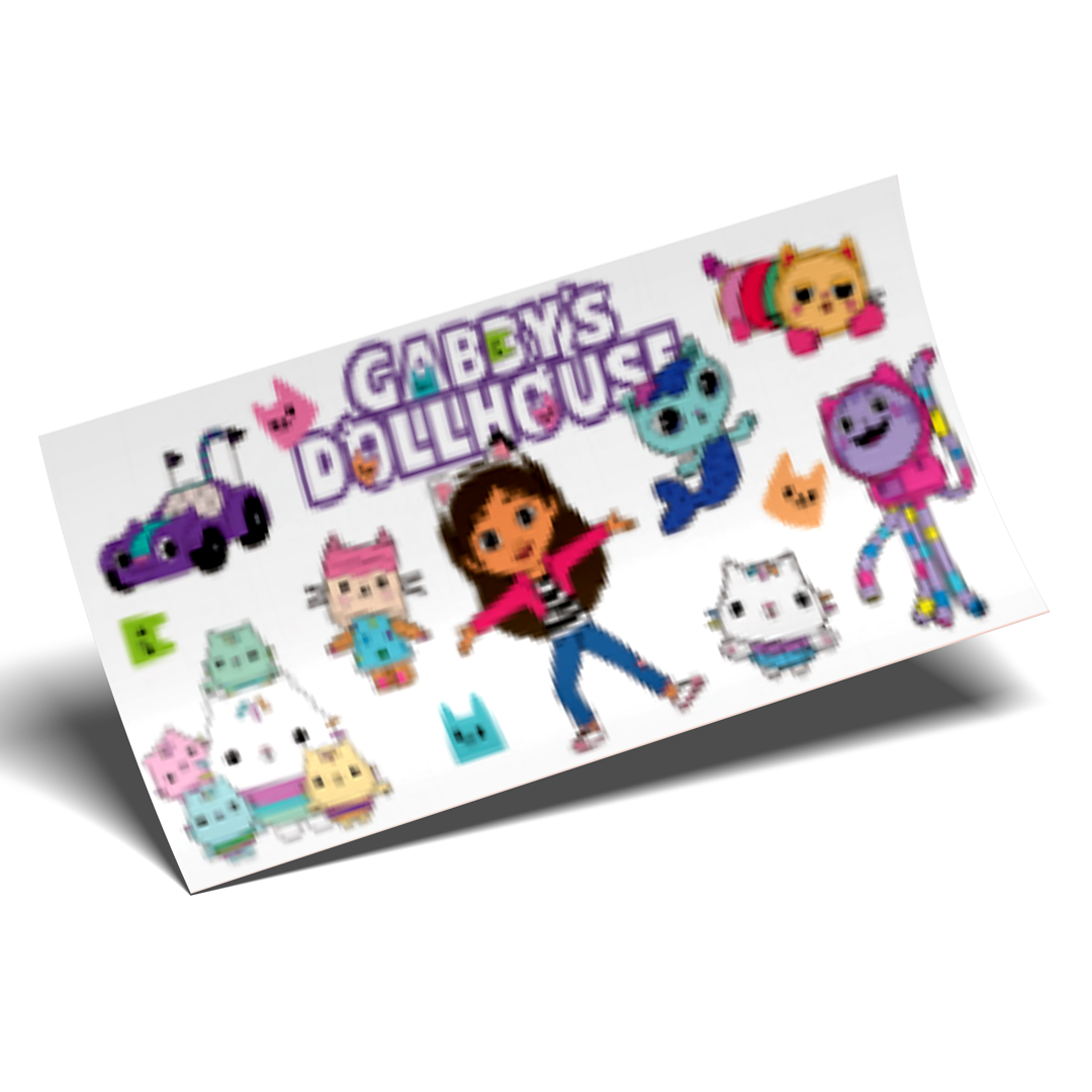 Cup Wrap Sticker UV DTF - Gabby's Dollhouse