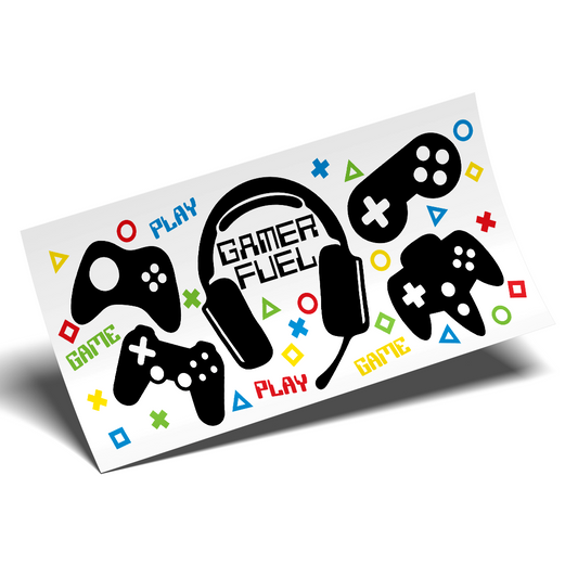 UV DTF Sticker Wraps - Gamer Libbey Wrap