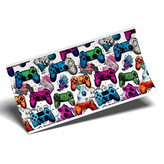 Cup Wrap Sticker UV DTF - Gamer Splashes Wrap