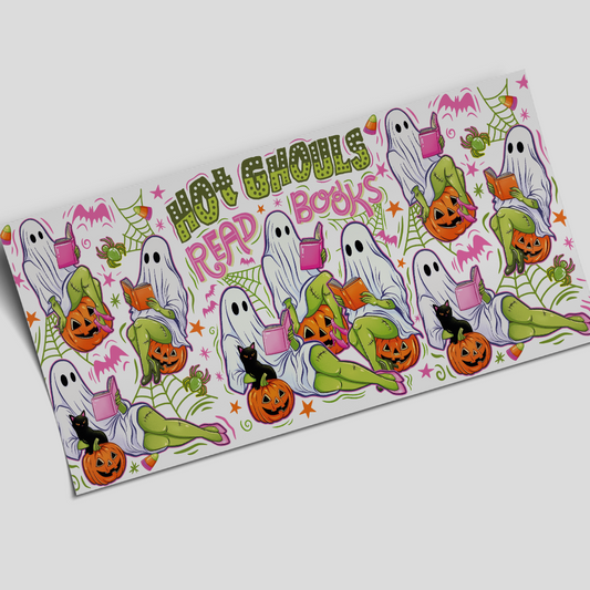 UV DTF Wrap Stickers - Hot Ghouls - 16oz libbey