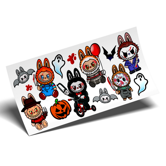 UV DTF Wrap Stickers - Labubu Halloween