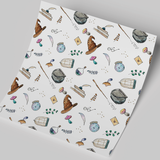 Harry Potter Vintage Pattern 12x12" Vinyl