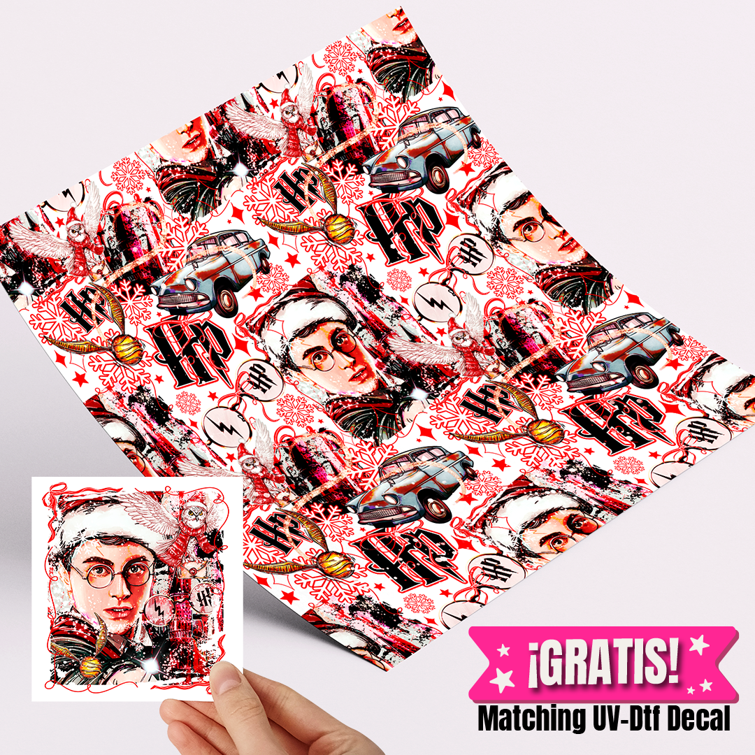 12x12 inches Patterned Vinyl - Harry Potter Pattern