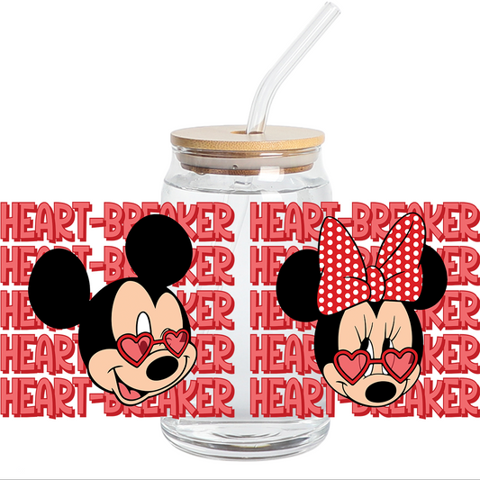 UV DTF Stickers Wraps - You and Me Heart - breaker - Wrap