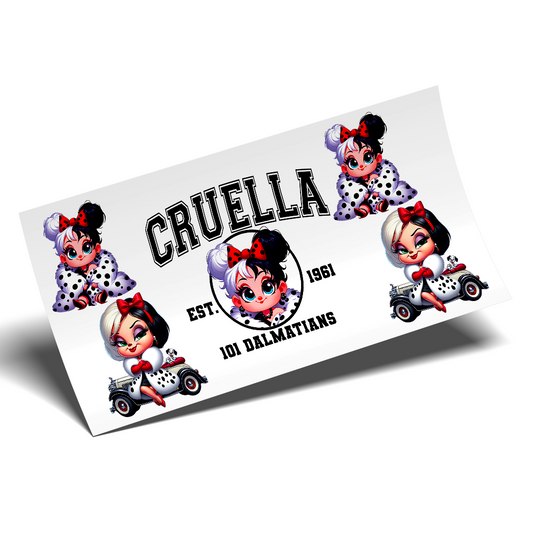 UV DTF Wrap Stickers - Cruella