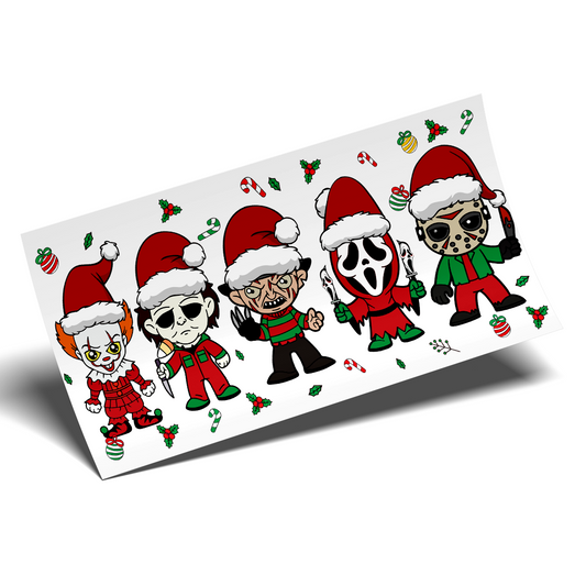 Cup Wrap Sticker - UV DTF Bad Boys at christmas