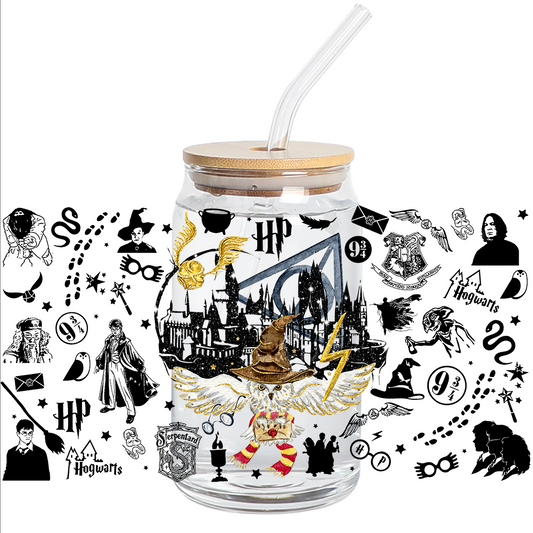 UV DTF Stickers Wrap - Hogwarts Libbey