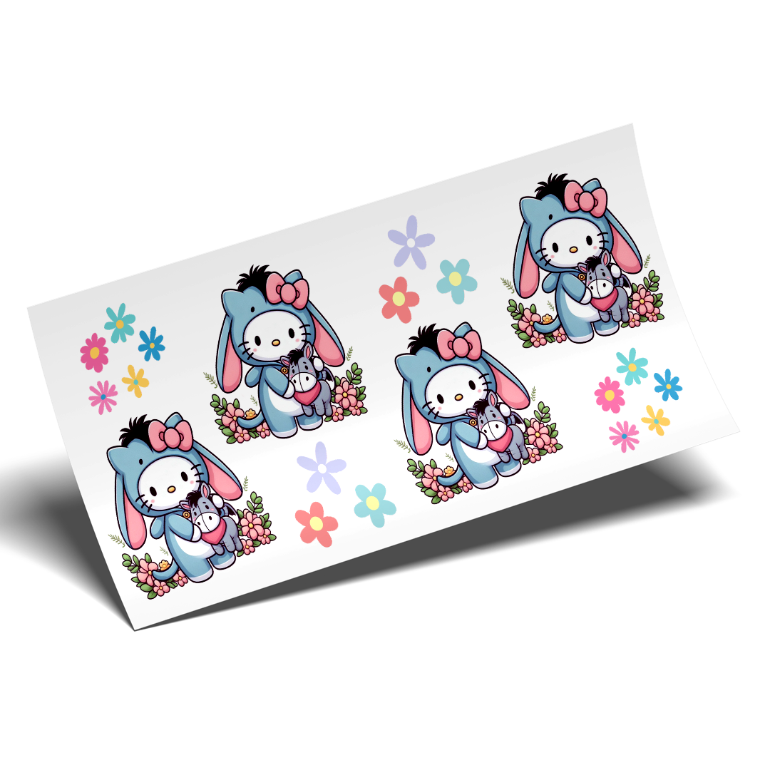 Cup Wrap Sticker UV DTF - Kitty or burrito