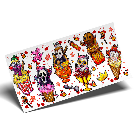 UV DTF Wrap Stickers - Popsicle Halloween nightmare