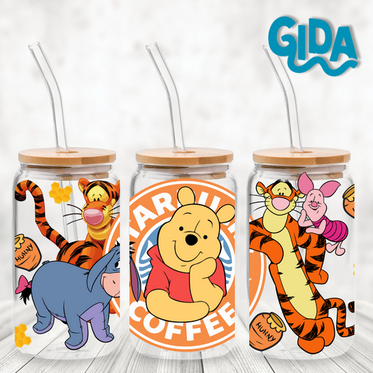 UV DTF Stickers Wrap - Hunny Libbey Winnie Wrap