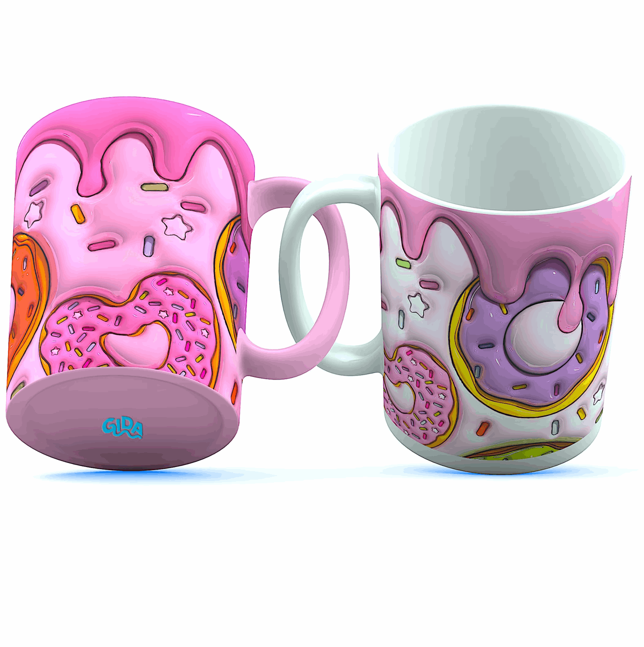 3D - Donuts Straight 20oz Tumbler wrap Vinyl