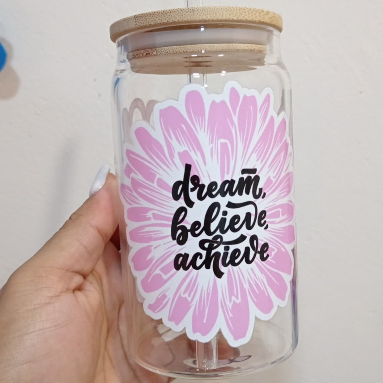 UV DTF - Dream Believe Achieve Libbey 16 oz Wrap