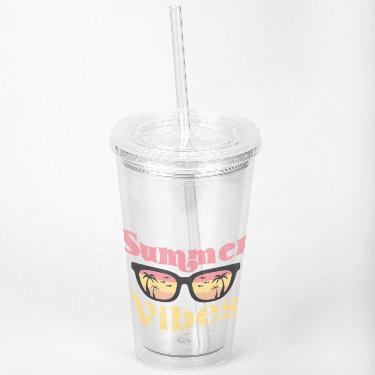 UV DTF STICKER - Summer Vibes Yellow glasses