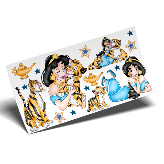 Cup Wrap Sticker UV DTF - Jazmin Blueishhh