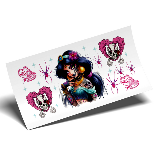 Cup Wrap Sticker - UV DTF Rebel Princess Jasmine