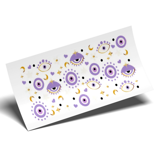 Cup Wrap Sticker - UV DTF Lilac Eyes