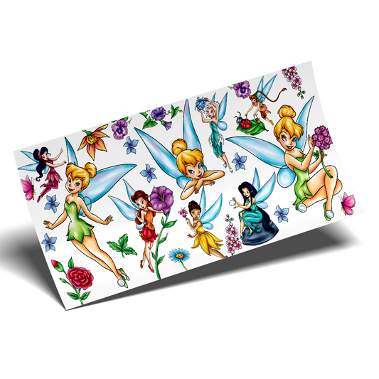 UV DTF Cup Wrap - Tinkerbell watercolor