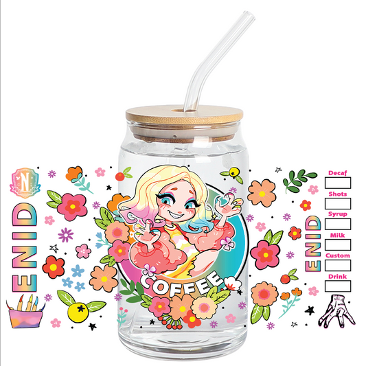 Cup Wrap Stickers UV DTF - Enid Wrap