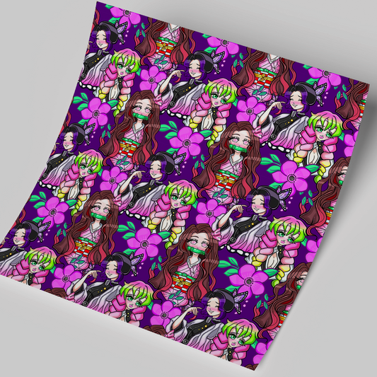 High-Quality Printed Adhesive Vinyl – Permanent Finish 12x12" Anime / Free Uvdtd decal