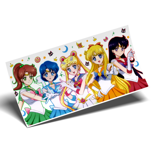 UV DTF Cup Wrap - 5 Sailor Moon full wrap