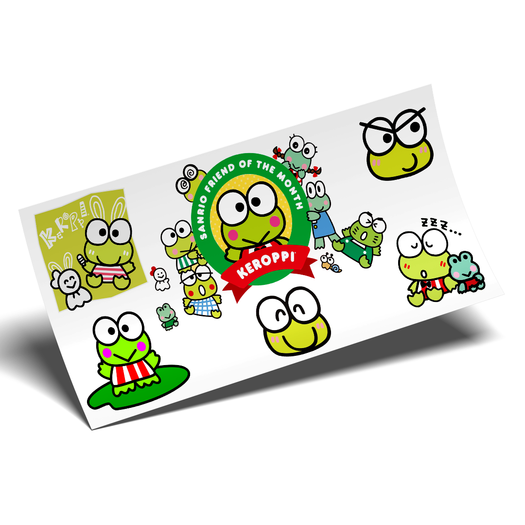 UV DTF WRAP - Keroppi Friends of the month