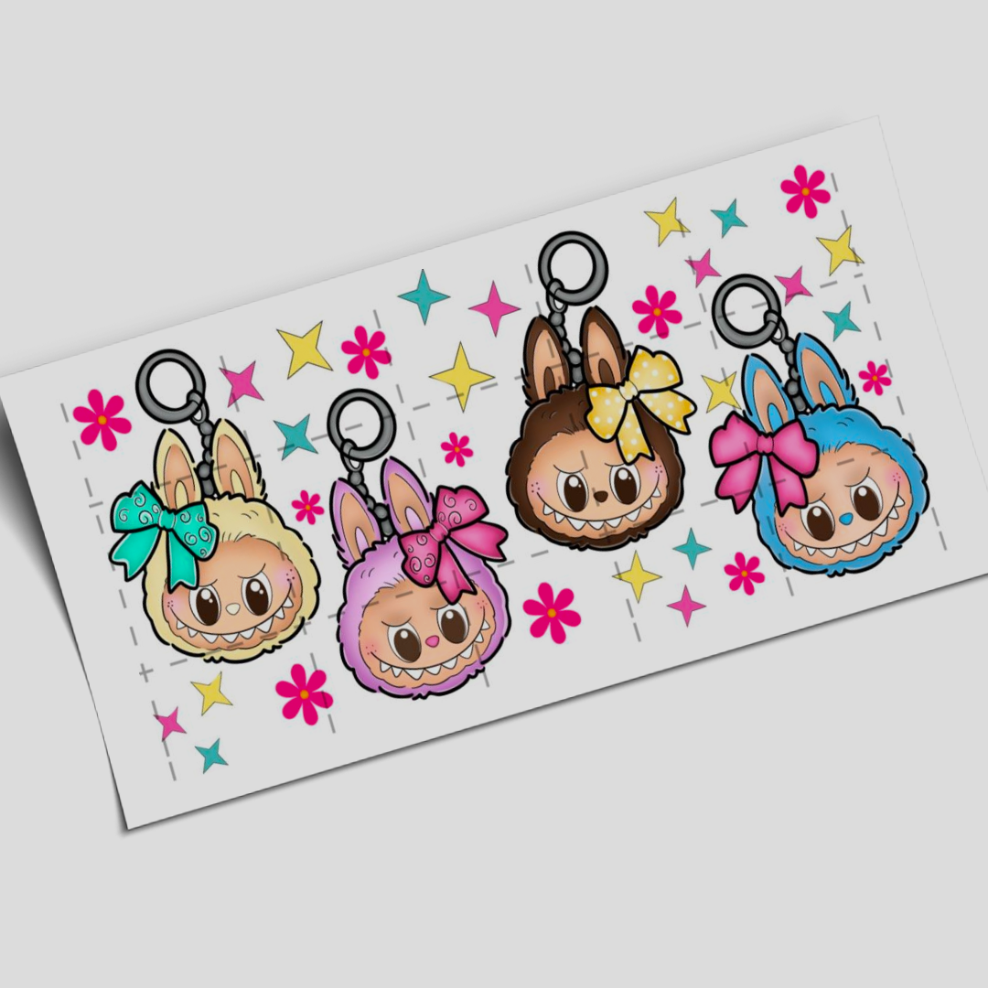 UV DTF Wrap Stickers - Labubu keychain