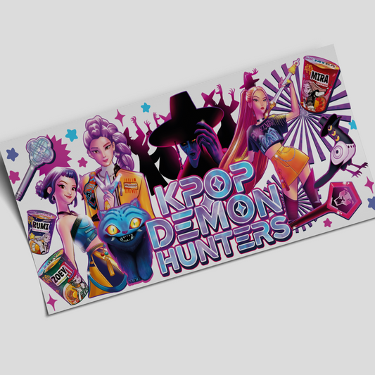 UV DTF Wrap Stickers - Kpop Demon hunters - 16oz libbey