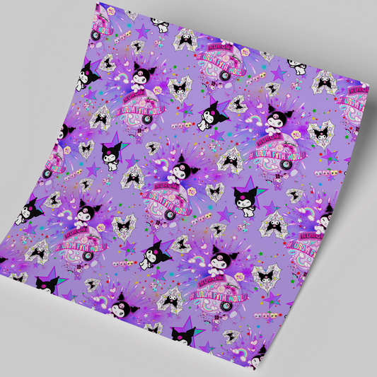 Printed Vinyl Sheet 12x12 " Permanent Vinyl - Kuromi