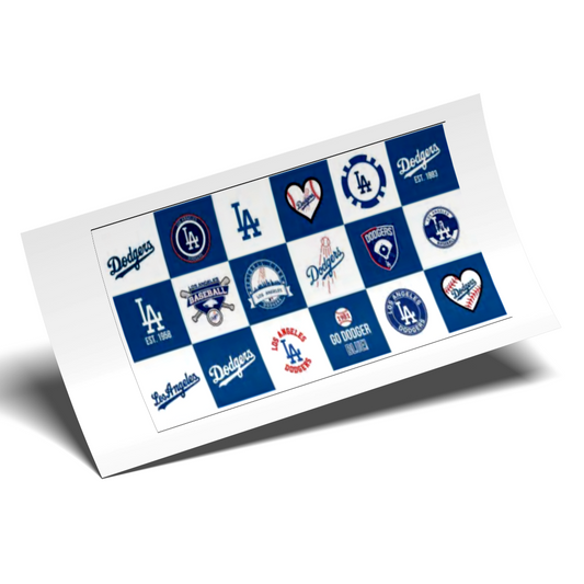Cup Wrap Sticker - UV DTF Stickers Wrap - LA Dodgers
