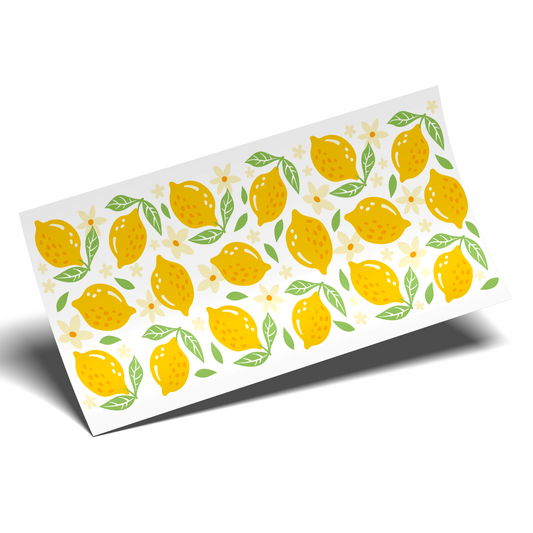 Cup Wrap Sticker - UV DTF Lemons limones