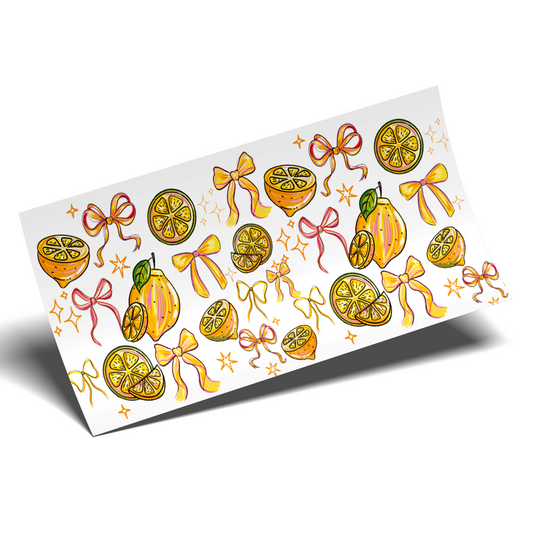 UV DTF Wrap Stickers - Lemons Coquette
