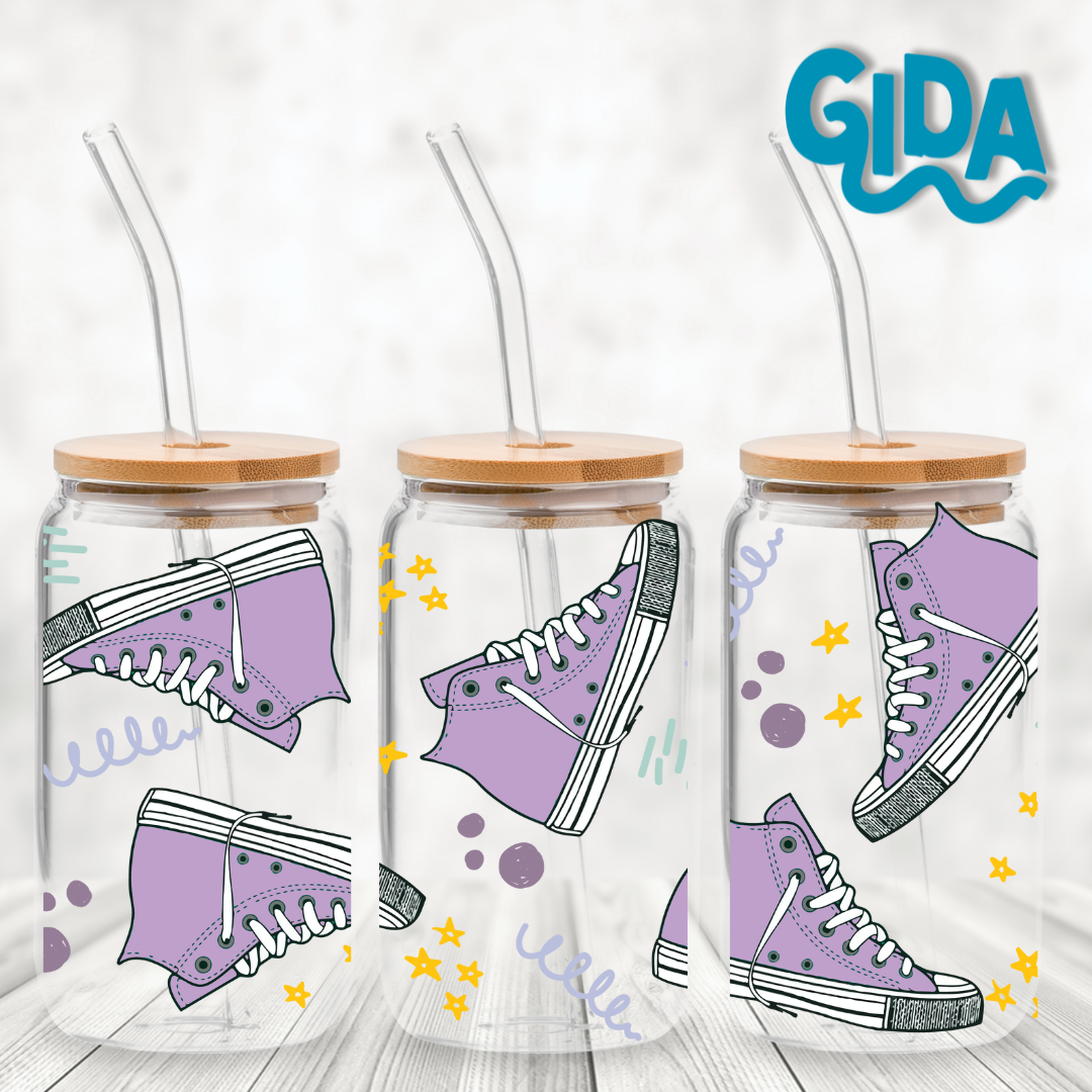 UV DTF - Lilac Sneakers Libbey Wrap