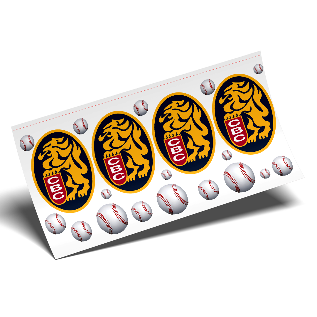 Cup Wrap Sticker - UV DTF Leones beisbol