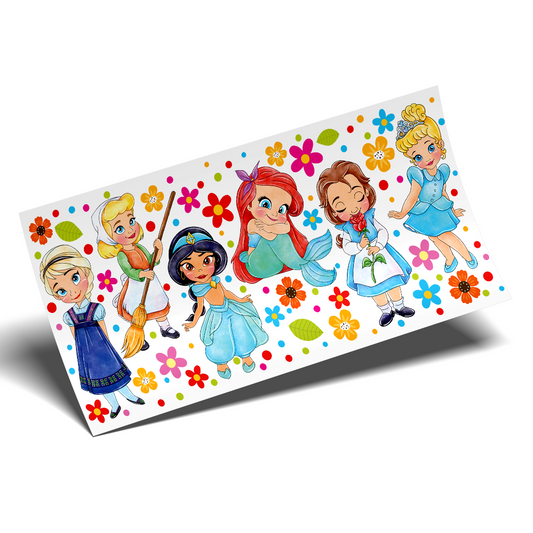 Cup Wrap Uv Dtf Sticker - Young Princess Libbey cup Wrap