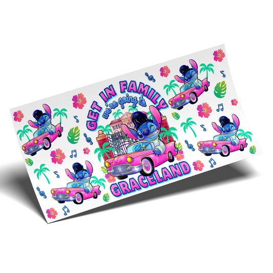 UV DTF Wrap Stickers - Stitch Family Graceland