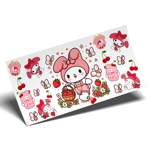 UV DTF WRAP - Melody strawberries farm