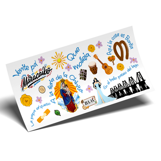 UV DTF Wrap Stickers - Venite pa' Maracaibo