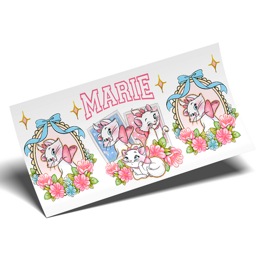 UV DTF Wrap Stickers - Marie the cat Coquette