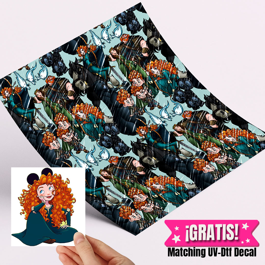High-Quality Printed Adhesive Vinyl – Permanent Finish 12x12" Merida / Free Uvdtd decal