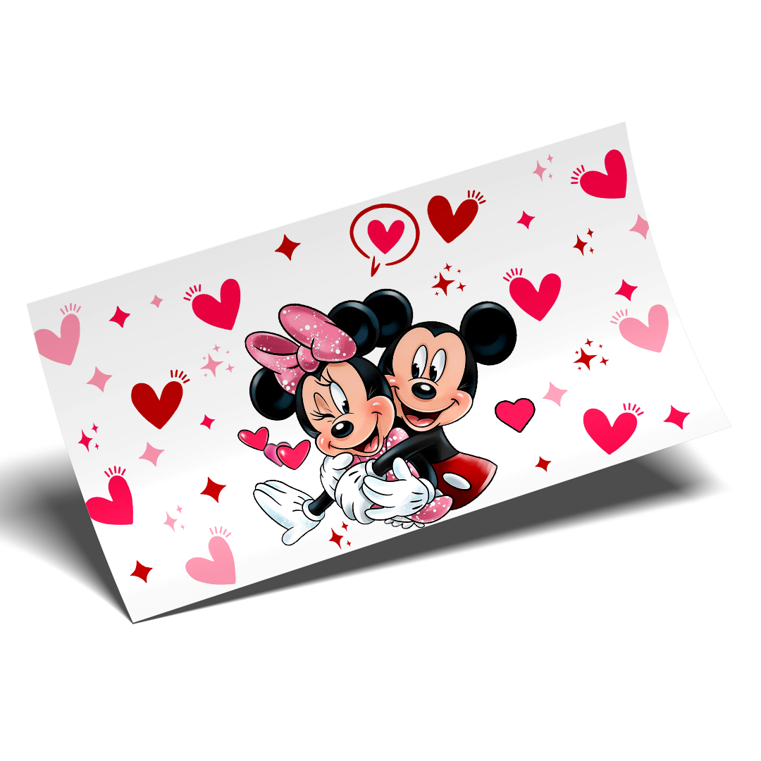 Cup Wrap Sticker - UV DTF transfer Amor amor