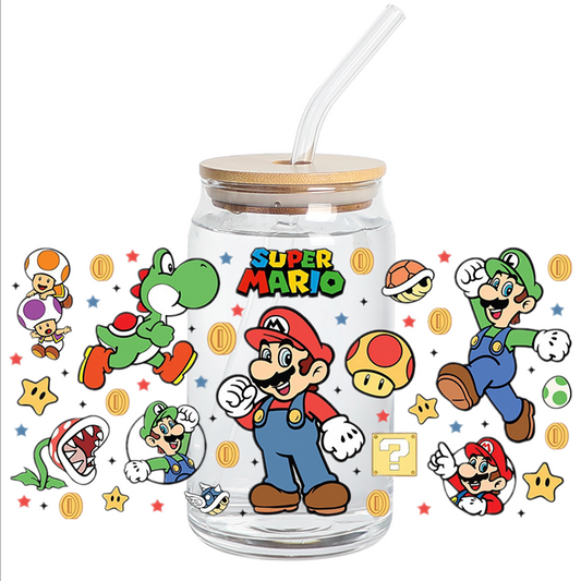 Cup Wrap UV DTF Stickers - More Mario Libbey cup Wrap