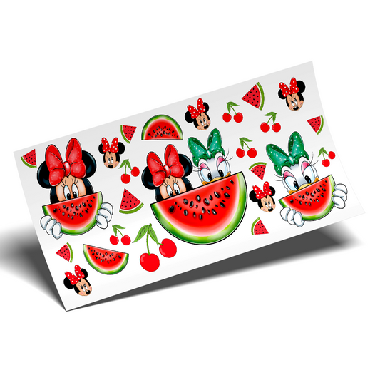 UV DTF Cup Wrap - Summer Watermelon Friends