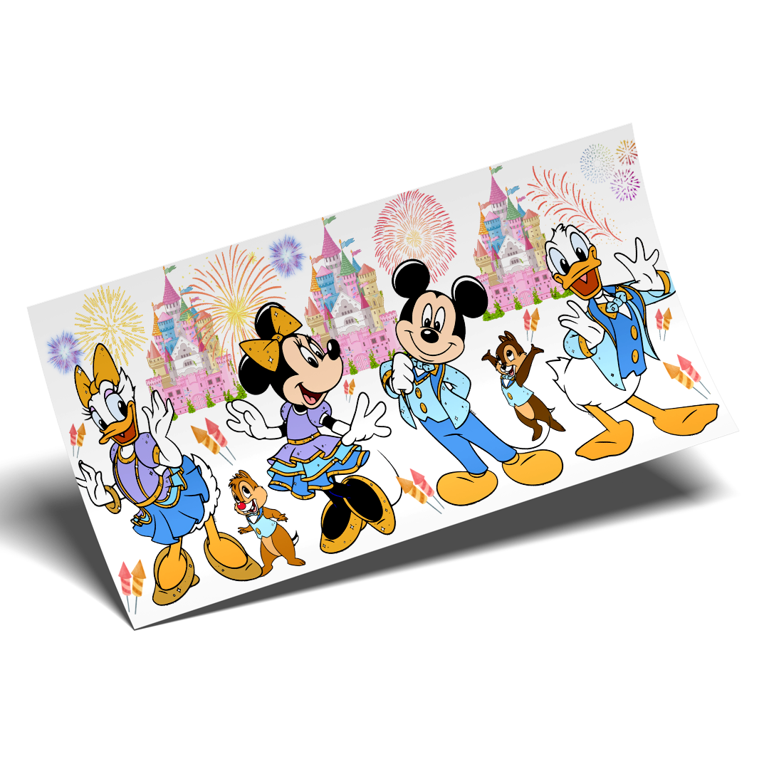 Cup Wrap Sticker - UV DTF transfer Happy Party