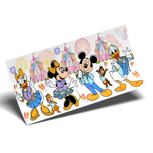 Cup Wrap Sticker - UV DTF transfer Happy Party