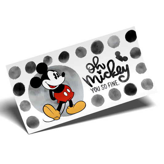 Cup Wrap Stickers UV DTF - Mickey Dots