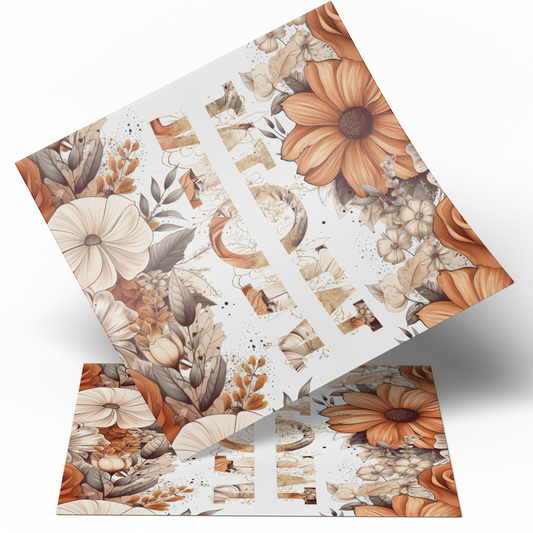 Wrap - Printed Vinyl Sheet Sunflowers Mama 20oz Straight Tumbler wrap Vinyl
